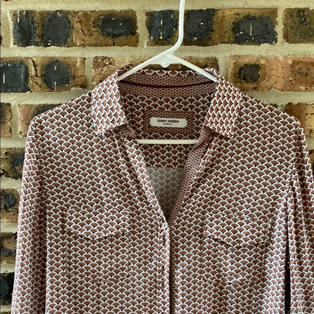 Gerry Weber Edition Silky Patterned Cuffed Sleeve… - image 3